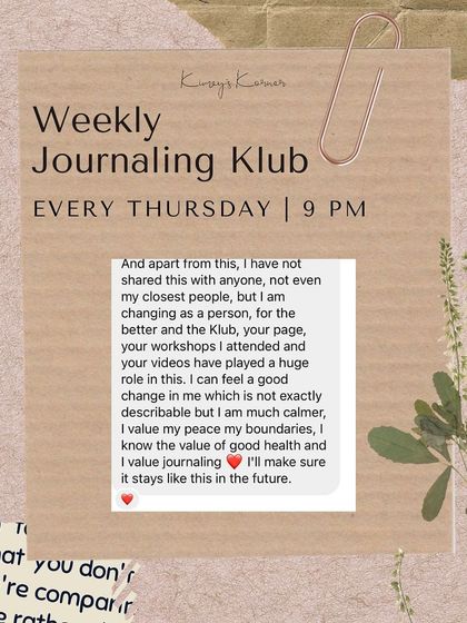 No time for journaling? No problem! Our weekly journaling club is the perfect solution. We meet online for just 30 minutes, three times a week, to create, reflect, and connect.