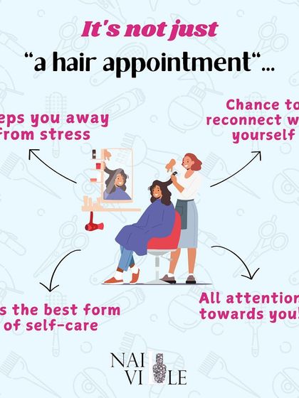 A hair appointment is so much more than just a service. It's a chance to de-stress, reconnect with yourself, and enjoy some much-needed self-care where all the attention is on you.
