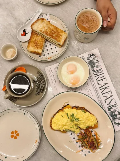 A beautiful breakfast spread from the same reunion. Food is often the centerpiece of my personal stories and connections with loved ones.