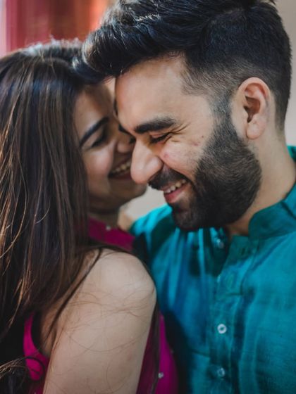 The color version of a beautiful, candid laugh between a couple. Sometimes the same moment is powerful in both black and white and color.