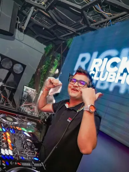 All smiles during a set at Ricky's Clubhouse. The energy from the crowd was amazing that night.