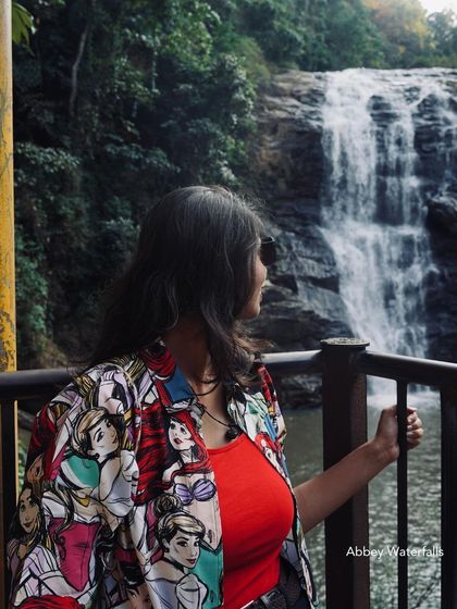 A quiet moment at Abbey Waterfalls in Coorg. The sound of the cascading water and the lush surroundings make it a perfect spot to relax and reflect.