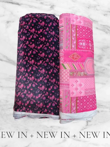 A look at two of my new printed velvet fabrics, perfect for creating anything you can think of, from blazers to long jackets.