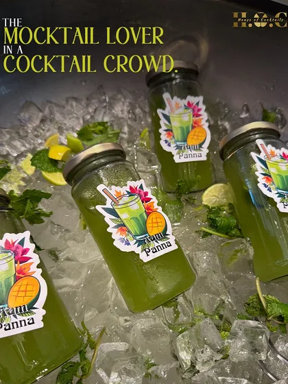 We believe everyone should have a great drink in hand. Our Aam Panna mocktails, served in charming glass jars, are a refreshing and delicious option for guests who prefer non-alcoholic beverages.