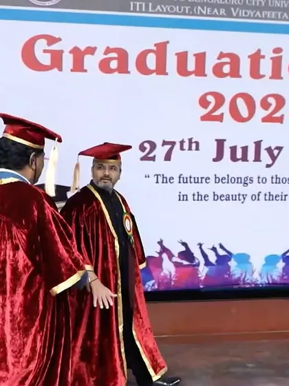 The academic procession entering the auditorium for the Graduation Day 2024 ceremony.