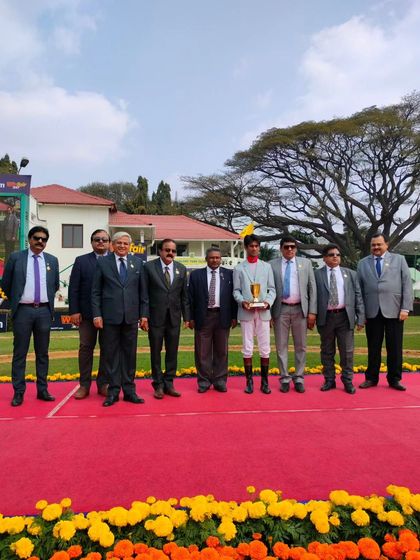 The Stewards Gold Cup presentation.