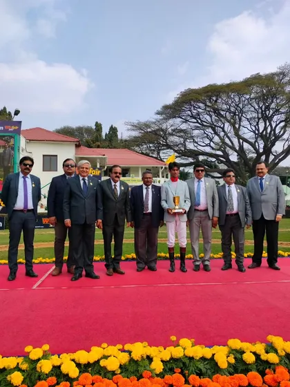 The Stewards Gold Cup presentation.
