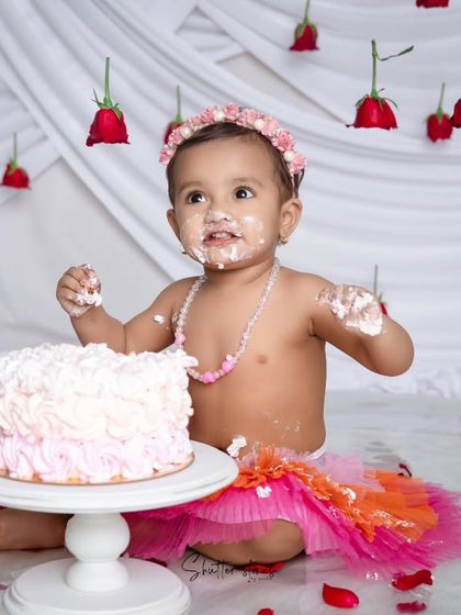 A big, happy, frosting-covered smile says it all!