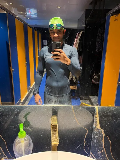 The work starts here, in the locker room, preparing for a session. To achieve big goals, you must be willing to be an outlier and embrace the uncomfortable.