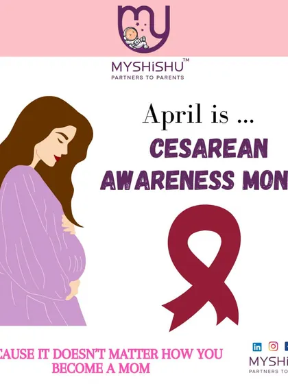 April is Cesarean Awareness Month. I believe it doesn't matter how you become a mom; what matters is that you feel supported in your choices and that every birth story is honored.
