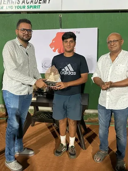 Arnav Yadav after becoming a finalist at the Asian U16 Boys Singles event in Ahmedabad. Consistent performances in Asian Tennis Federation tournaments are crucial for building a player's international ranking.