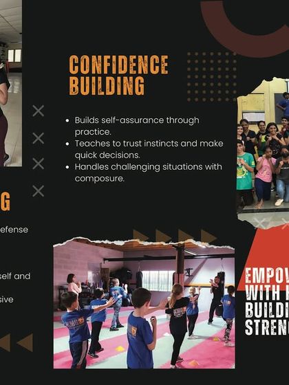 This graphic explains how Krav Maga training for kids focuses on confidence building and anti-bullying techniques, creating a positive and inclusive environment.