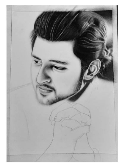 Follow the 96-hour creation of my Darshan Raval portrait. These images show how I build the hair, face, and hands, layer by layer, to achieve a realistic look.