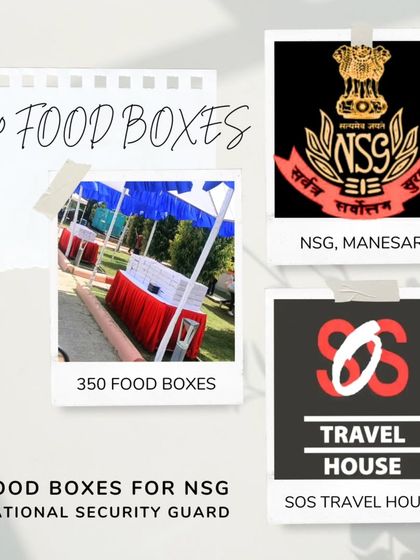 I was proud to partner with SOS Travel House to deliver 350 curated food boxes to the National Security Guard (NSG) personnel in Manesar. It was a privilege to serve those who serve our nation.