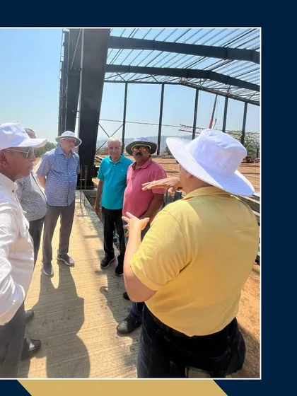 On-site at the BJK Sports Centre in Lonavala, discussing the development of new sports infrastructure with other legends. My expertise extends beyond organizing events to consulting on the creation of high-quality sports facilities.