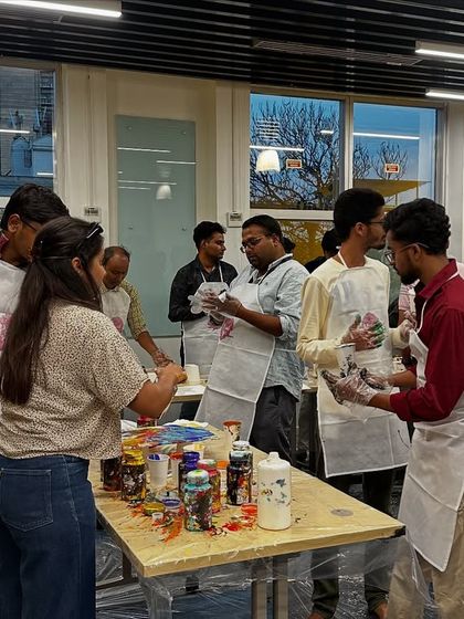 Paint Bar - Corporate Events & Team Building Get Messy: Fluid Art & Textured Painting photo 9