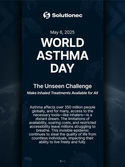 Asthma affects over 350 million people globally, but access to essential treatments like inhalers remains a challenge for many. On World Asthma Day, we highlight this unseen challenge and advocate for making inhaled treatments available for all.