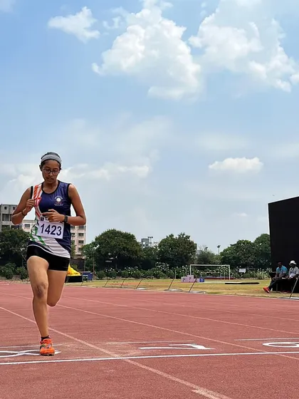 An athlete sprints towards the finish line at our TrackNights event in Nashik. This action shot captures the raw passion and effort that defines competitive running.