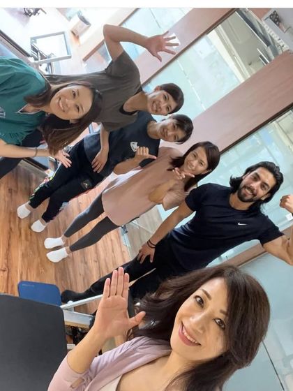 A happy post-workout selfie with our amazing clients. This is what it's all about: building a community that shares a journey of strength, balance, and determination.