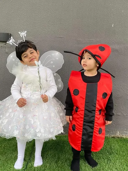 A beautiful butterfly and a friendly ladybug. Thematic learning helps children connect with different concepts in a memorable way, and our 'Insects' day was full of fluttering and fun.