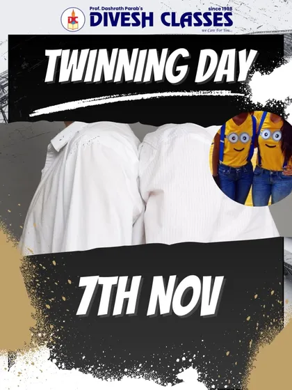 Announcing Twinning Day, a fun challenge for students to coordinate their outfits with a friend.