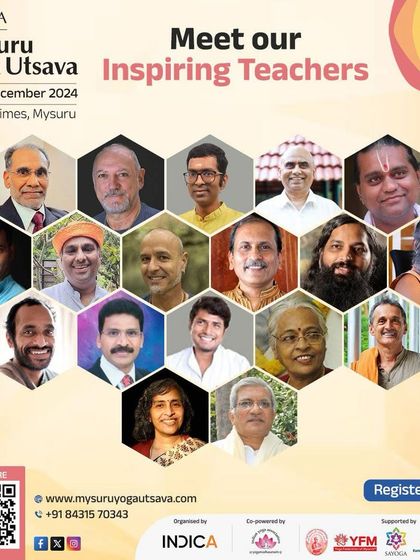 I am honored to be one of the inspiring teachers at the Mysuru Yoga Utsava in December 2024.
