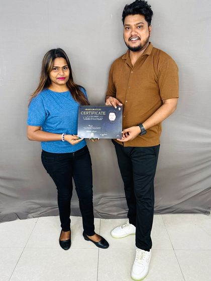 Celebrating another graduate from our successful batch. Congratulations!