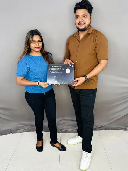 Celebrating another graduate from our successful batch. Congratulations!
