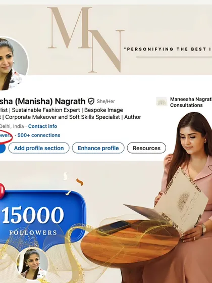 Reaching 15,000 followers on LinkedIn was a significant milestone. It proves that strategic styling and image consulting are recognized as crucial components of professional growth. I am grateful for this community that values the substance behind the style.