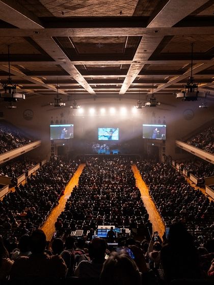 The view from the stage in San Jose. I can provide the complete live music experience for concerts and large corporate events.