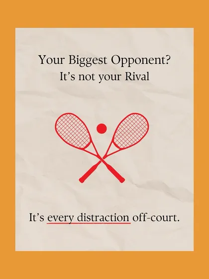 Your biggest opponent isn't your rival on the court; it's every distraction off it. We train our players to master self-control and focus, which is the key to consistent performance.