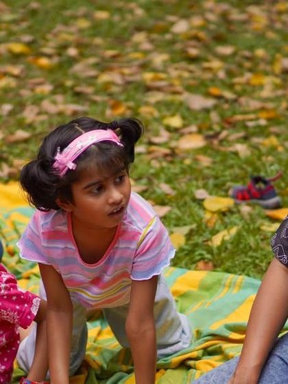 A collection of photos showing the engaged faces of both children and parents. Our story circle is a shared space, and it's wonderful to see adults as captivated as the little ones.