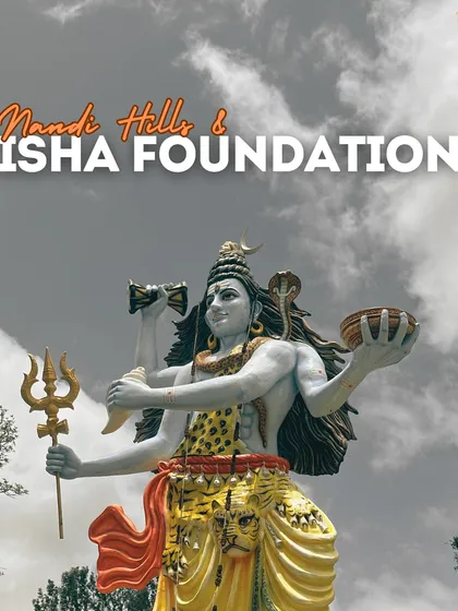 A graphic promoting our Nandi Hills & Isha Foundation trip.