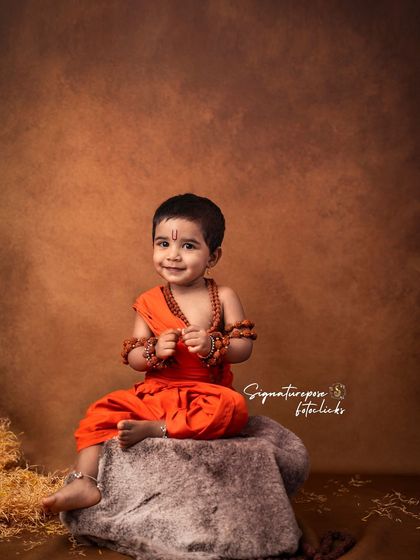 The pure and happy expression of a child enjoying the experience of our Rama-themed photoshoot.