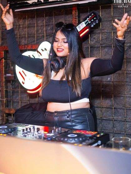 Hands up if you are ready to party. A classic shot of me getting the crowd going at The Bar Lounge.