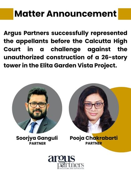 We achieved a decisive win for homebuyers before the Calcutta High Court, which ordered the demolition of an unauthorized 26-story tower. This judgment established that homeowner consent under the West Bengal Apartment Ownership Act is mandatory, overriding municipal approvals for structural additions.