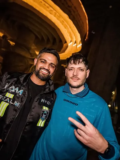 A happy moment with international artist Losless after our set. Building relationships with artists from around the world is an important part of my career.