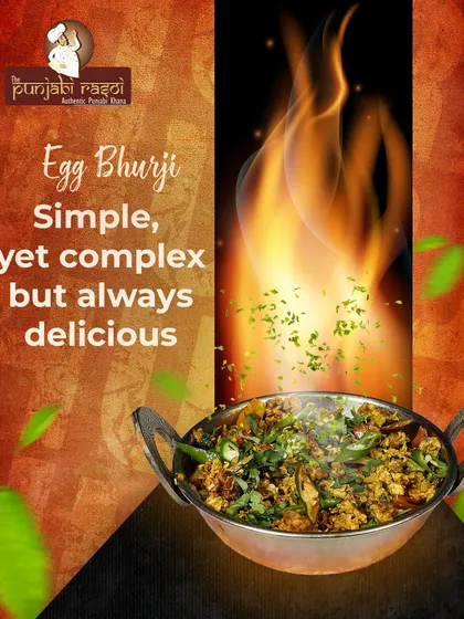 Simple, complex, but always delicious. Our Egg Bhurji is a flavourful scramble of eggs and spices, perfect with pav or roti.