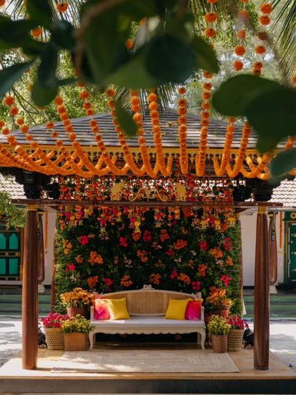 Sneha & Shahil - Wedding Decor and Production Vibrant Haldi & Mehendi Celebrations photo 6