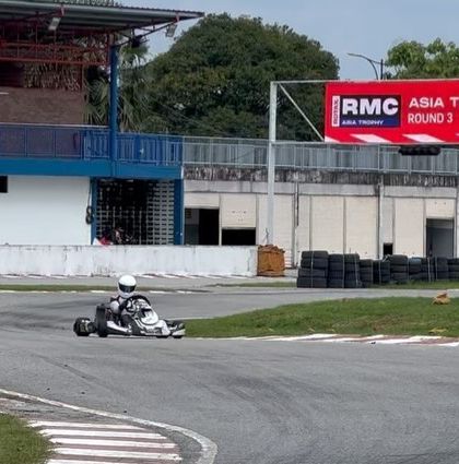 A shot of our driver on the challenging Langkawi track during the RMC Asia Trophy.