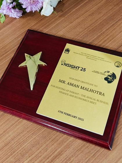 A token of gratitude from Insight '25. Receiving appreciation for my work is always humbling and motivates me to keep raising the bar.