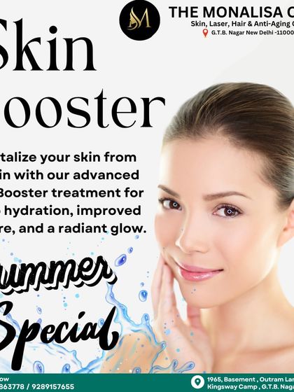 Our advanced Skin Booster treatment revitalizes your skin from within. It provides deep hydration and improves texture, giving you a radiant glow that's perfect for the summer.