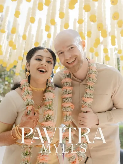 Two worlds, one love story. Pavitra from a warm Malayali heritage and Myles from Canada, united in a beautiful ceremony in Bangalore. I specialize in capturing the harmony of cross-cultural weddings.