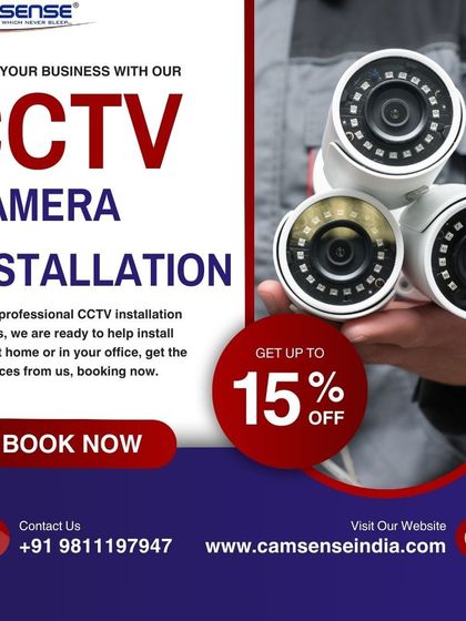 I provide professional CCTV installation services for both homes and offices. Book now to get the best prices and secure your business with a reliable surveillance system.