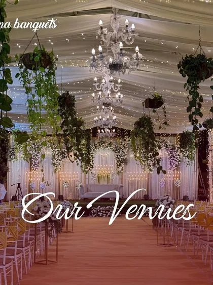 A full view of our Sky Terrace venue, showcasing the grand scale and elegant decor possibilities for your wedding day.