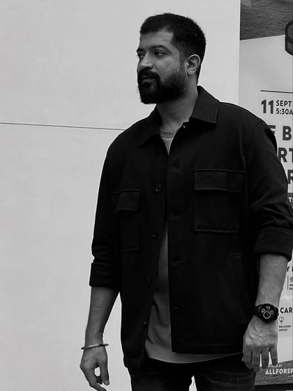 A simple, strong black and white portrait.