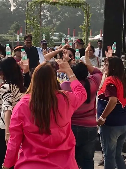 The ladies of the Marwari Association having a blast during our outdoor performance. The energy was fantastic.