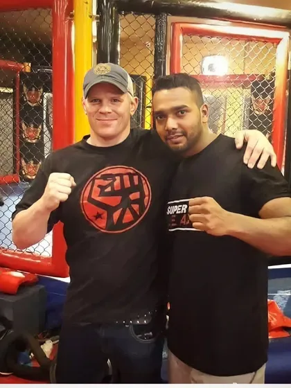 A memory with a fellow UFC professional. I am always learning and connecting with others in the combat sports world.