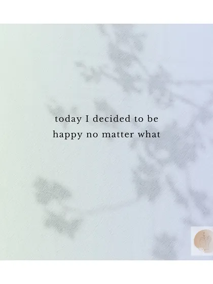 A question I often reflect on. I believe we can choose our response to life, and in that choice, we can find our way back to a state of contentment and peace.