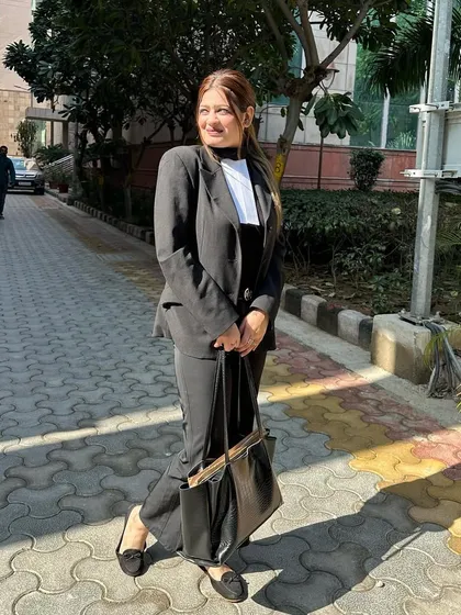 A candid photo at Saket Court. Believing in your ability to succeed is half the battle won, both in life and in the courtroom.